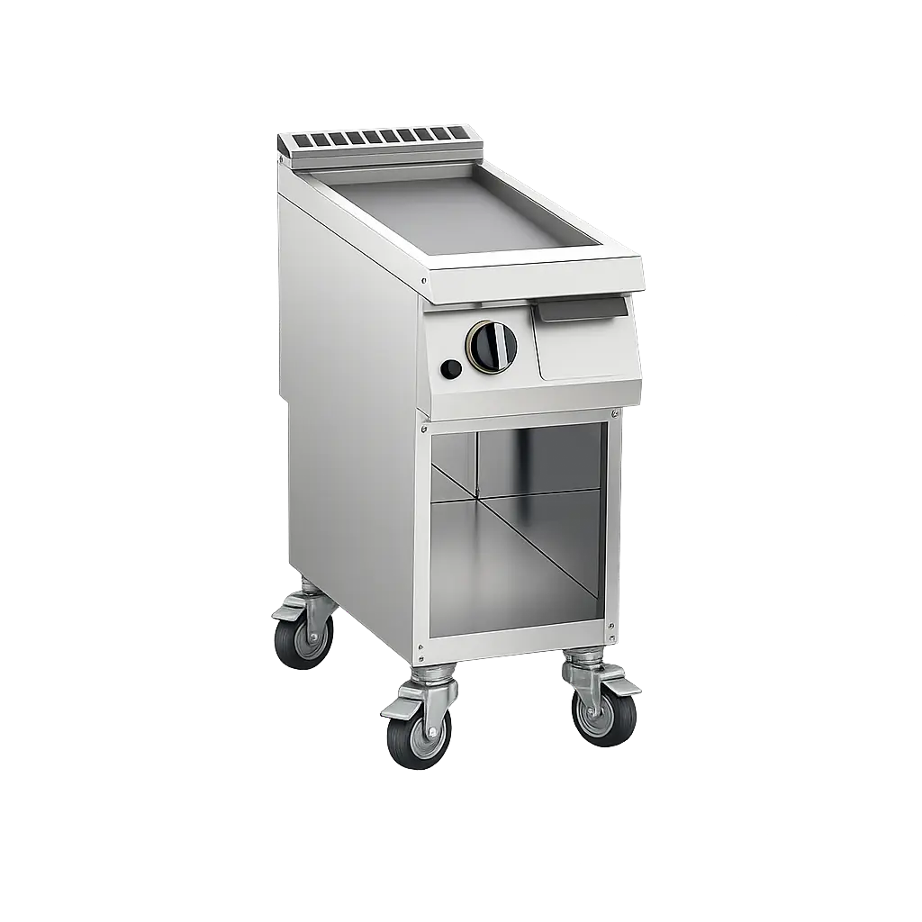 PLANCHA GAZ SUR MEUBLE OUVERT