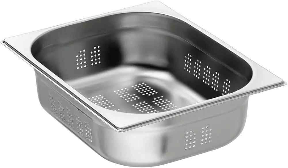 BAC INOX PERFORE GN 1/2 H100