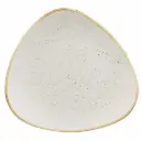 Assiette plate blanche triangle - 22.9cm