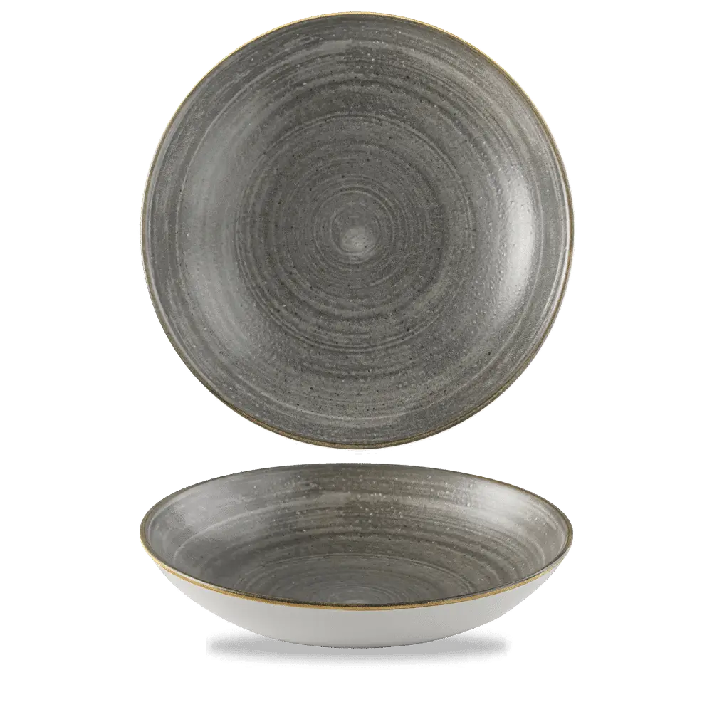 Assiette creuse noir - Ø24.8cm