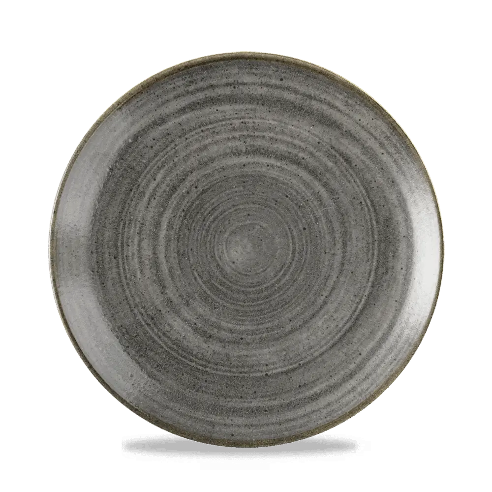Assiette plate noire - Ø21.7cm