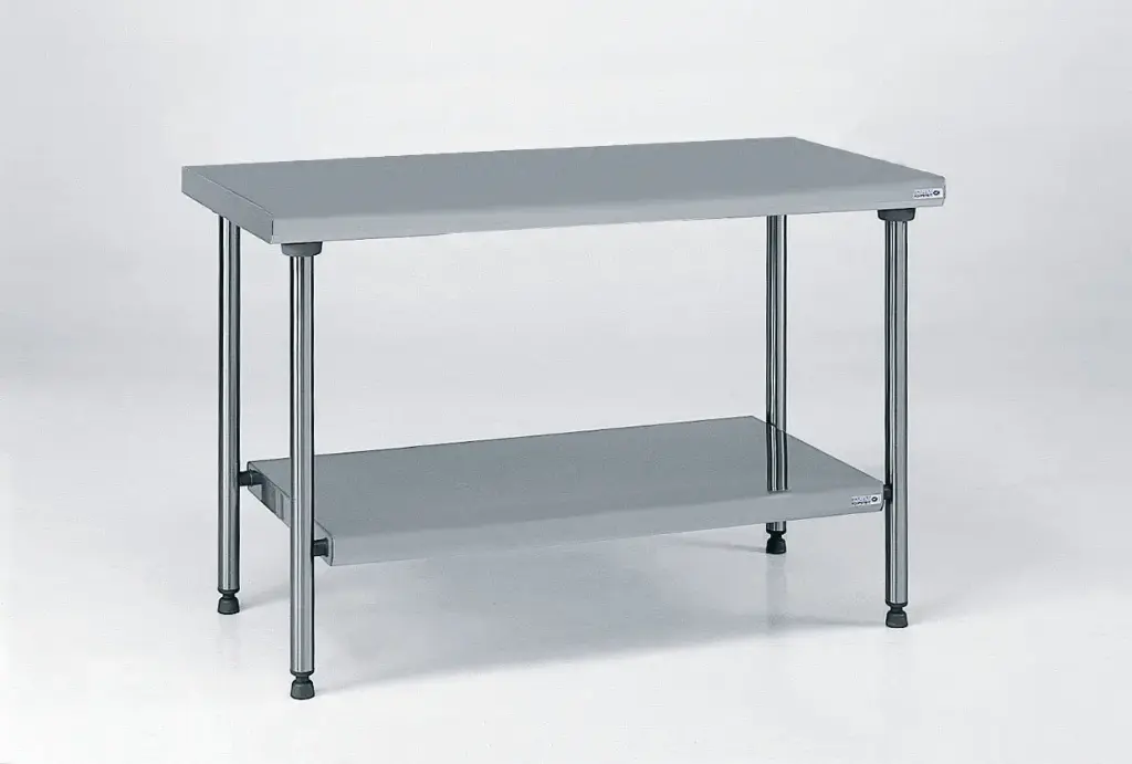 TABLE INOX 1000, sur pieds
