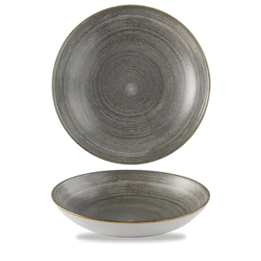 [SRBLEVB91LOC] Assiette creuse noir - Ø24.8cm