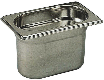 BAC INOX PLEIN GN 1/9 H 100