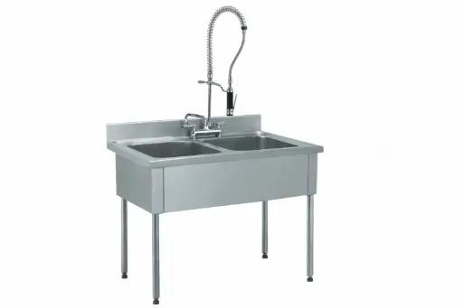 PLONGE 1400 avec DOUCHETTE, 2 BASSINS 
